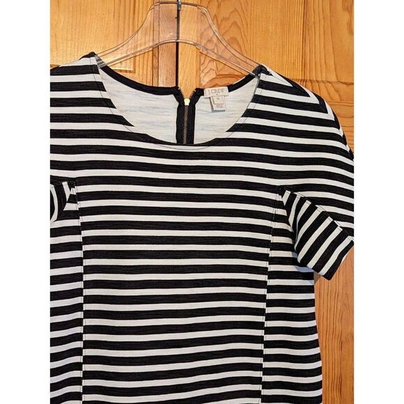 J. Crew Nautical Striped Dress Stretch Cotton Size XS Short Sleeve - Picture 1 of 10